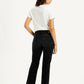 Women's Black Wedgie Bootcut Fit Mid Rise Jeans - back View