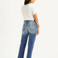 Women's Blue Ribcage Straight Fit High Rise Jeans - back View