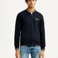 Men's Brand Logo Black Collar Neck Sweatshirt - Front View