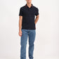 Men's Solid Navy Slim Fit Polo T-shirt - 6 View