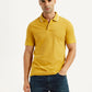 Men's Solid Yellow Polo T-Shirt - Styleshot View