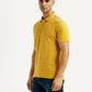 Men's Solid Yellow Polo T-Shirt - Side View