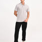 Men's Solid Light Grey Slim Fit Polo T-shirt - 6 View