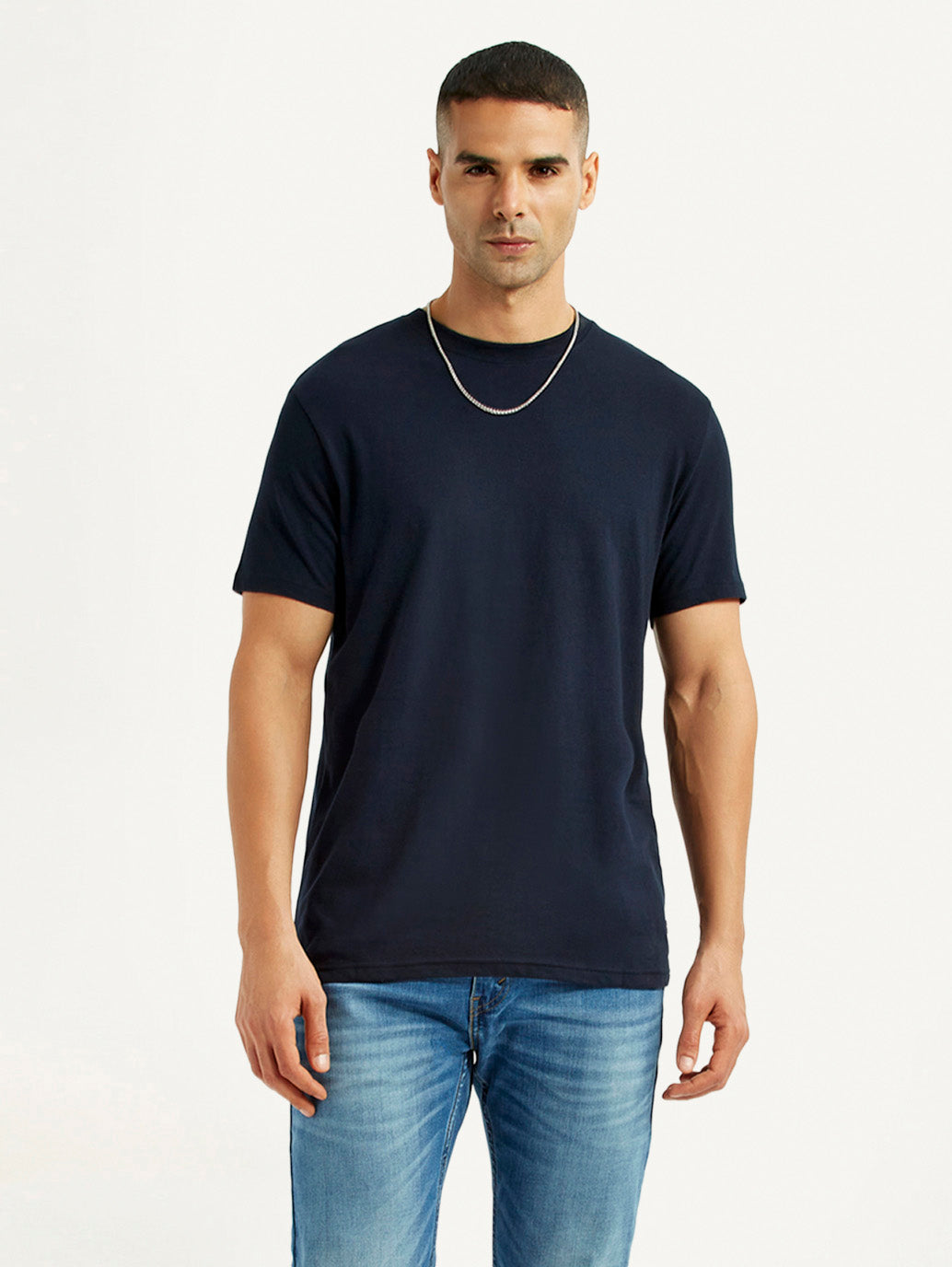 Men's Solid Black Slim Fit T-Shirt