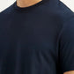 Men's Solid Black Slim Fit T-Shirt - Detail View