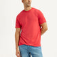 Men's Solid Coral Crew Neck T-Shirt - Styleshot View