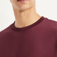 Men's Solid Slim Fit T-shirt - Detail View