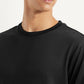 Men's Solid Slim Fit T-shirt - Detail View