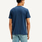 Men's Solid Round Neck T-Shirt - Back View