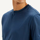 Men's Solid Round Neck T-Shirt - Detail View