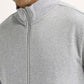 Men's Solid Light Grey Hooded Sweatshirt - Detail View