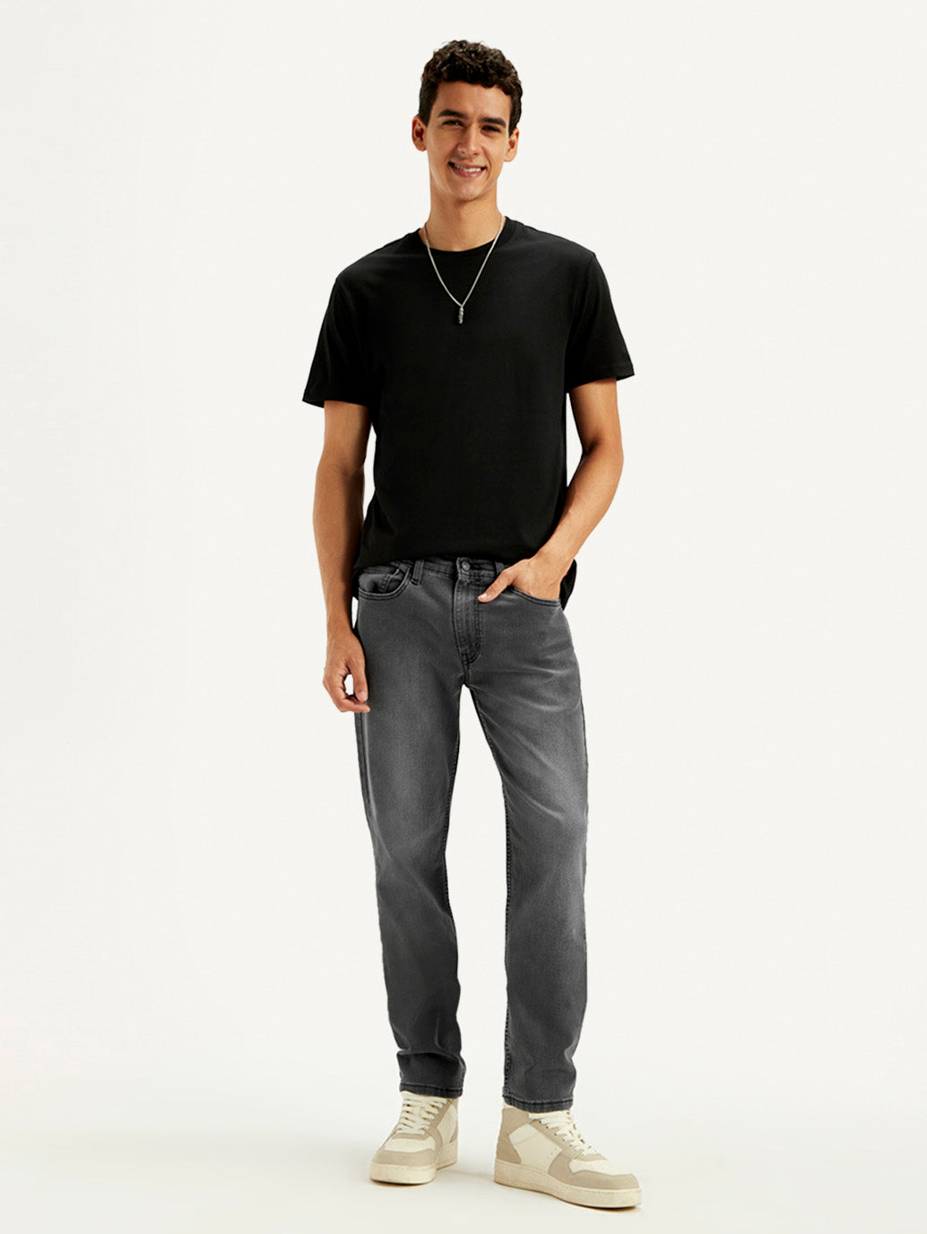 Men's 511 Charcoal Grey Slim Fit Mid Rise Jeans
