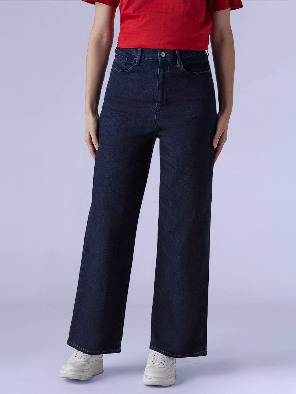 Women's Dark Indigo Loose Fit High Rise Redloop Jeans - be3f520c-7c43-4eda-be80-a56b6926c3e6 View