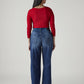 Women's Dark Indigo Loose Fit High Rise Redloop Jeans - 20 View