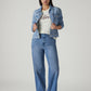 Women's Light Blue Loose Fit High Rise Redloop Jeans - Styleshot View