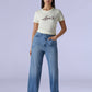 Women's Light Blue Loose Fit High Rise Redloop Jeans - 764cfbb9-0526-48d6-acce-db56041900ca View