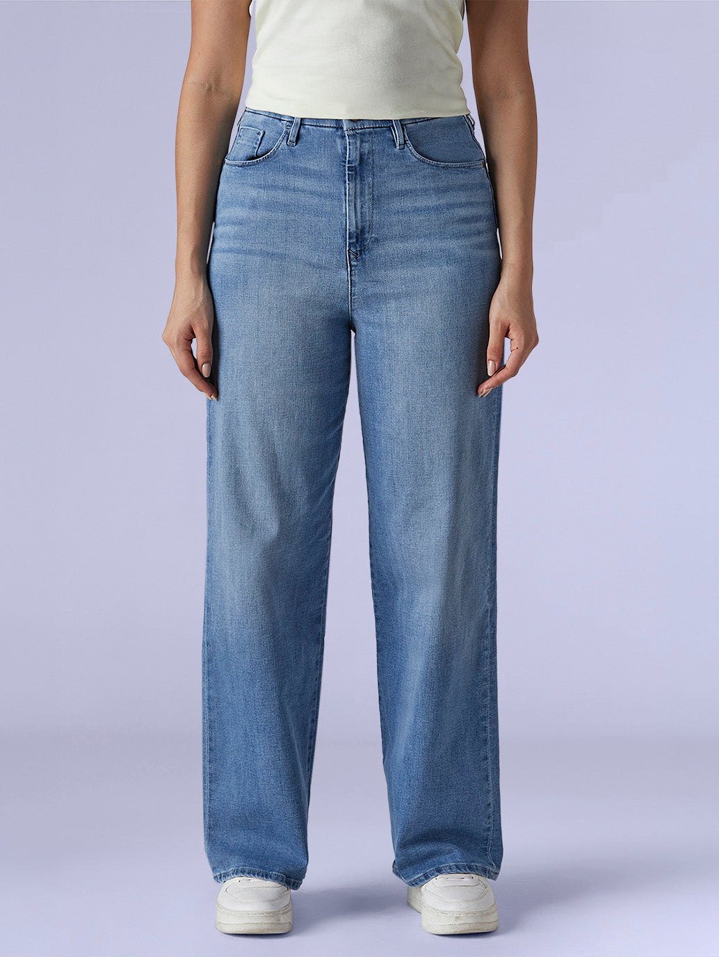 Women's Light Blue Loose Fit High Rise Redloop Jeans - 87b4ed6e-09de-4899-aaab-0efe3e9bf2e9 View