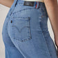 Women's Light Blue Loose Fit High Rise Redloop Jeans - 20 View