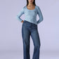 Women's Med Indigo Loose Fit High Rise Redloop Jeans - e23c24d6-b49b-4d83-9a8e-9f8fe5417bd9 View