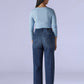 Women's Med Indigo Loose Fit High Rise Redloop Jeans - 2067b4a4-d4ea-4029-bf9a-346af04c39e4 View