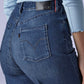 Women's Med Indigo Loose Fit High Rise Redloop Jeans - 03bea557-4fcb-47f4-a51f-cff60ae4c122 View