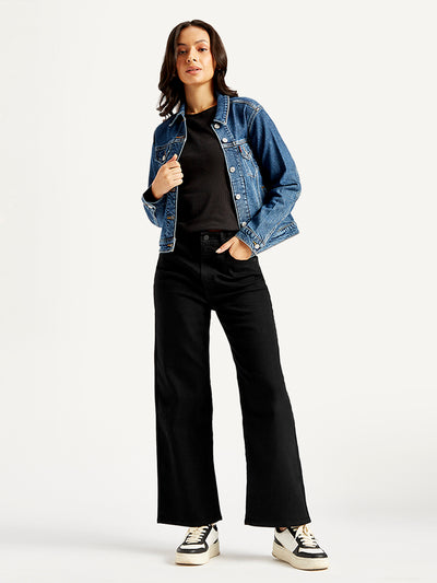 levi's Women's Black Mile High Wide Leg Fit High Rise Jeans-picture-12