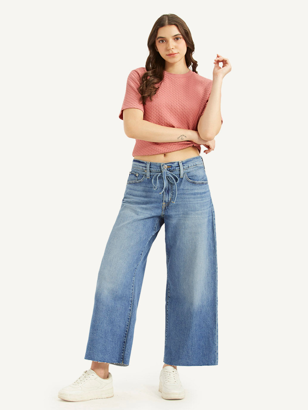 Women's Blue XL Straight Fit Mid Rise Jeans