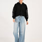 Women's Light Blue Wide Leg Fit Mid Rise Jeans - 6 View