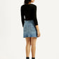 Women's Mid Rise Regular Fit Denim Skirt - Back View