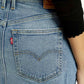 Women's Mid Rise Regular Fit Denim Skirt - Detail View