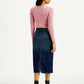 Women's High Rise Regular Fit Denim Skirt - Back View