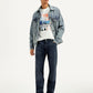 Men's 555'96 Blue Loose Fit Mid Rise Jeans - Styleshot View