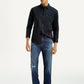 Men's 555 Dark Indigo Loose Fit Mid Rise Jeans - Styleshot View