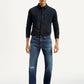 Men's 555 Dark Indigo Loose Fit Mid Rise Jeans - Front View