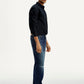 Men's 555 Dark Indigo Loose Fit Mid Rise Jeans - Side View