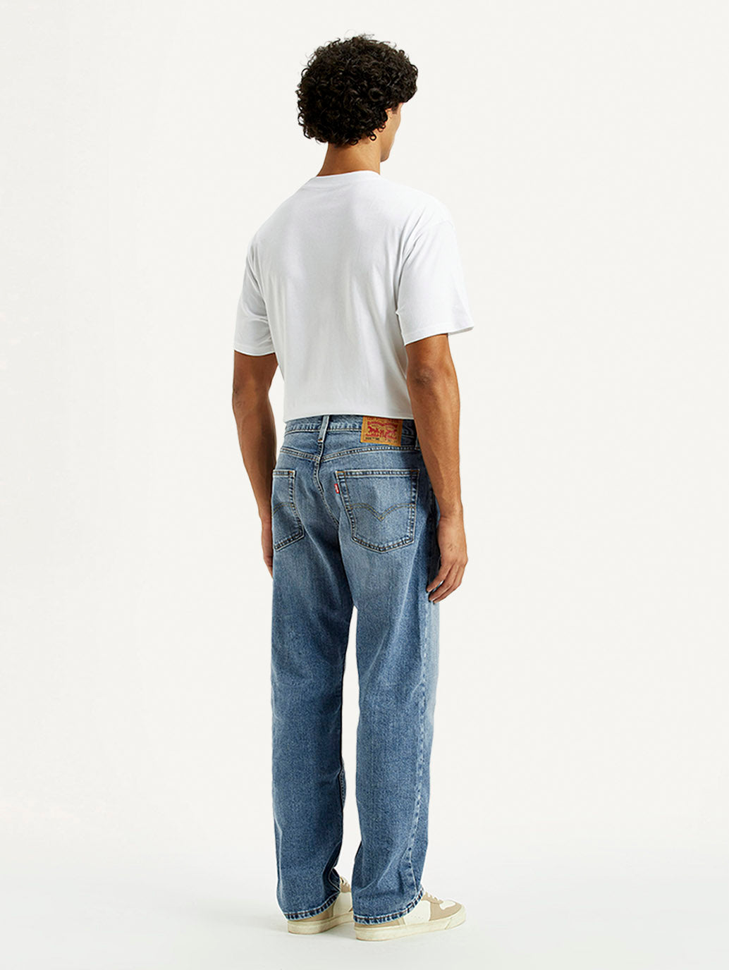 Men's 555 Light Indigo Loose Fit Mid Rise Jeans - Back View