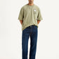 Men's 555 Dark Blue Relaxed Straight Fit Mid Rise Jeans - Styleshot View