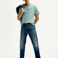 Men's 555 Med Indigo Loose Fit Mid Rise Jeans - Elevated View
