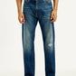 Men's 555 Med Indigo Loose Fit Mid Rise Jeans - Front View