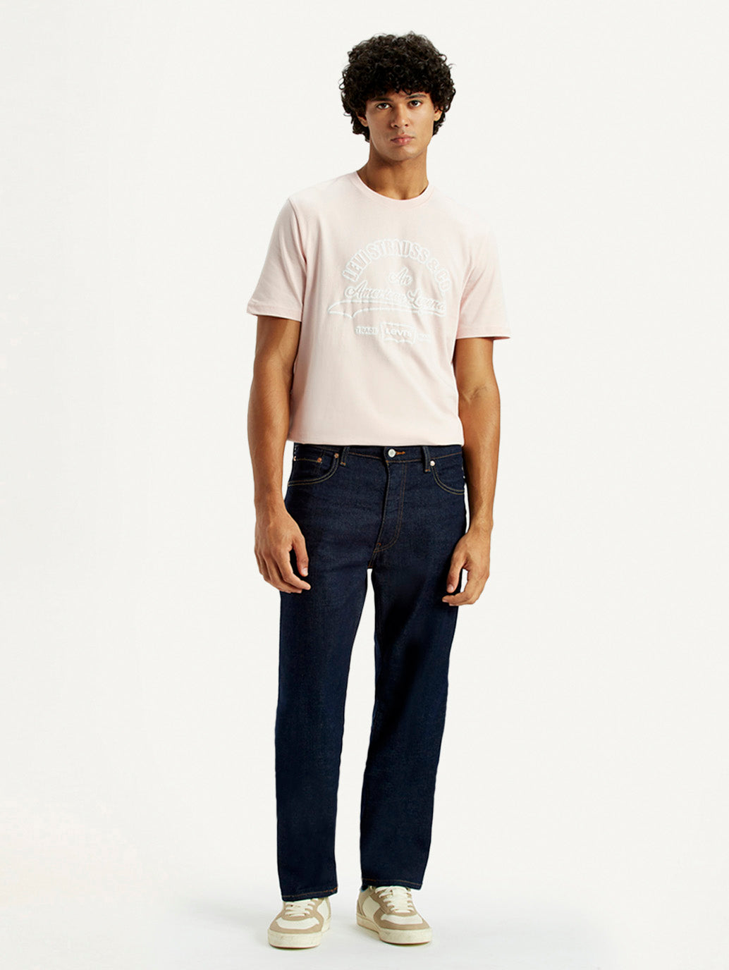 Men's 555 Dark Indigo Loose Fit Mid Rise Selvedge Jeans – Levis