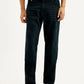 Men's 555 Dark Blue Loose Fit Mid Rise Jeans - Front View