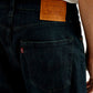 Men's 555 Dark Blue Loose Fit Mid Rise Jeans - Detail View