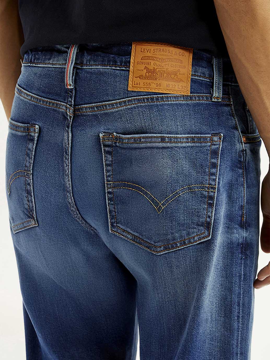 Men's 555 Blue Loose Fit Mid Rise Selvedge Jeans – Levis India Store