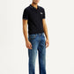 Men's 555 Blue Loose Fit Mid Rise Selvedge Jeans - Side View