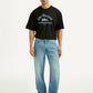 Men's 555 Light Blue Loose Fit Mid Rise Jeans - Front View