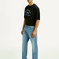 Men's 555 Light Blue Loose Fit Mid Rise Jeans - Side View
