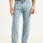 Men's 555 Light Blue Loose Fit Mid Rise Jeans - Front View
