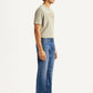 Men's 555 Blue Loose Fit Mid Rise Jeans - Side View