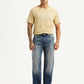 Men's Tinted 555 Blue Relaxed Straight Fit Mid Rise Jeans - Front View