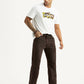 Men's Tinted 555 Brown Relaxed Straight Fit Mid Rise Jeans - Styleshot View